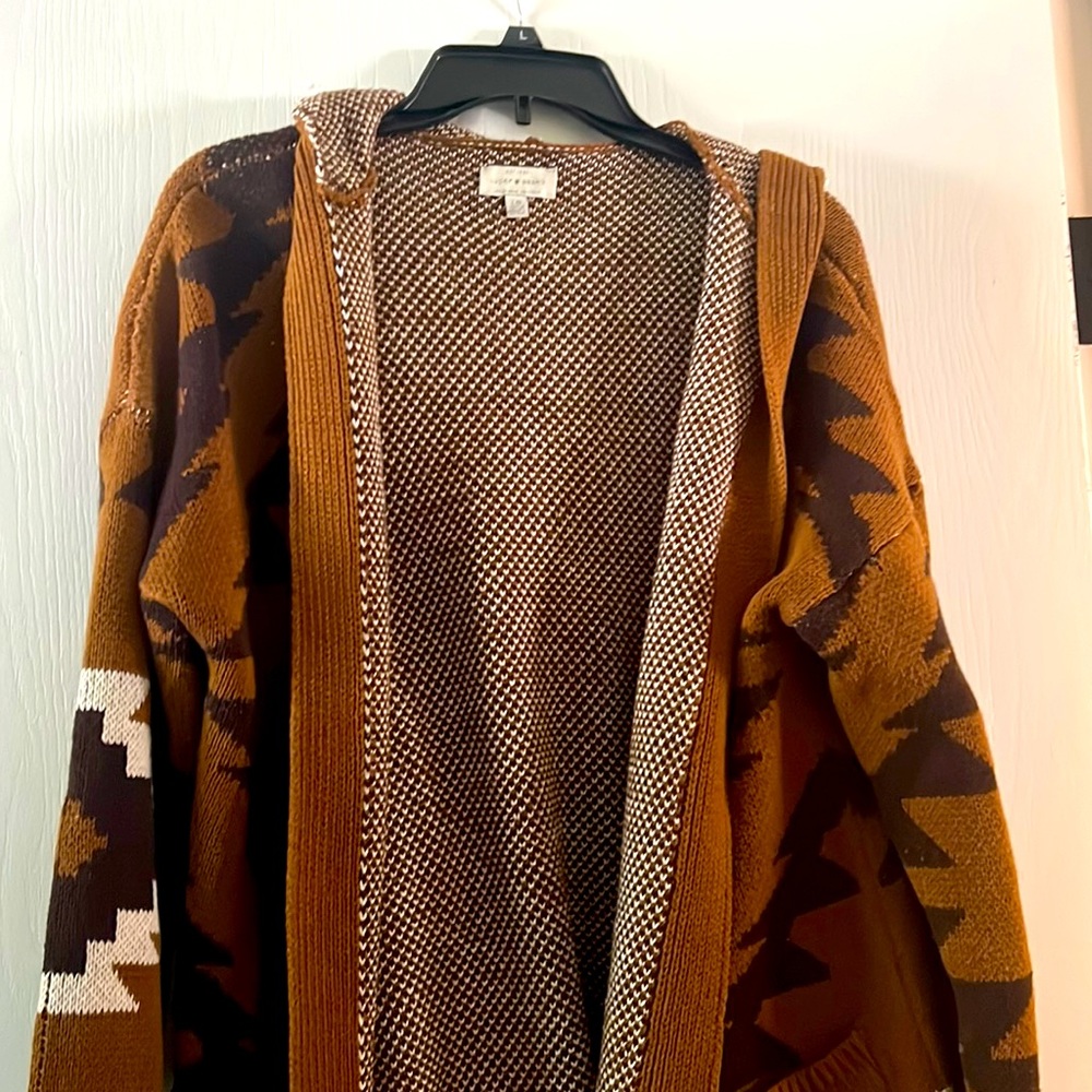 Lucky Brand Cardigan Sweater, Size Large